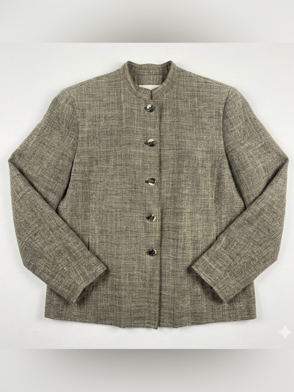 Jones New York Linen Button Down Blazer